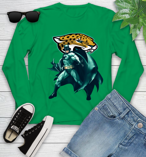 NFL Batman Football Sports Jacksonville Jaguars Youth Long Sleeve 6