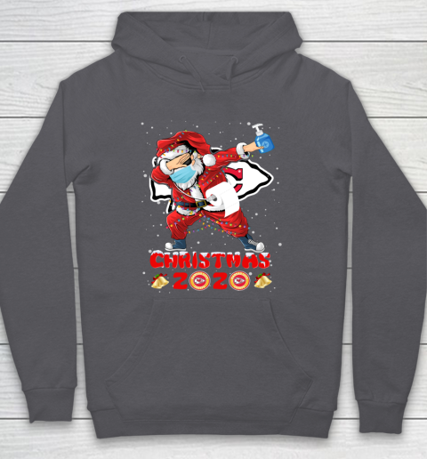 Kansas City Chiefs Funny Santa Claus Dabbing Christmas 2020 NFL Hoodie 4