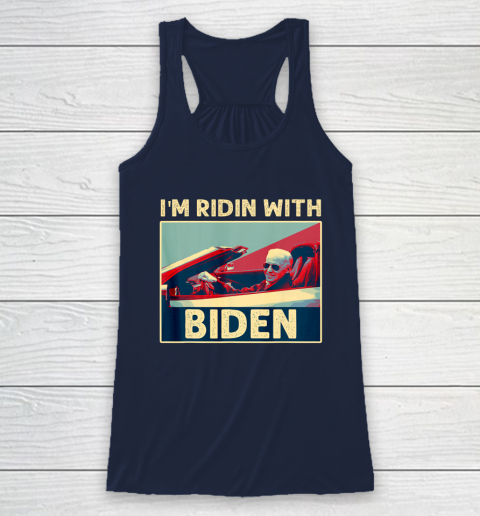 I'm Riding With Joe Biden Racerback Tank 8