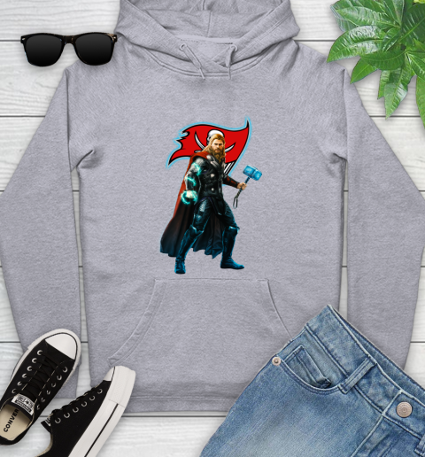 NFL Thor Avengers Endgame Football Tampa Bay Buccaneers Youth Hoodie 6