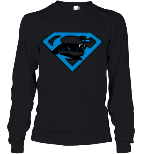 We Are Undefeatable The Carolina Panthers x Superman NFL Youth Long Sleeve