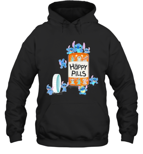 Stitch Happy Pills Cartoon Hoodie