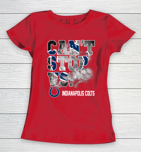 NFL Indianapolis Colts Can't Stop Vs Women's T-Shirt 9