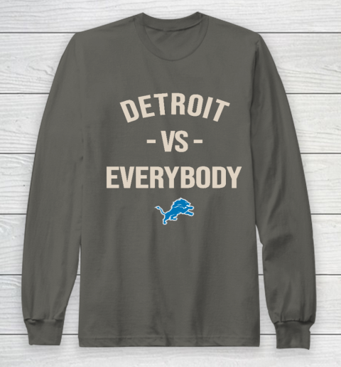 Detroit Lions Vs Everybody Long Sleeve T-Shirt 5