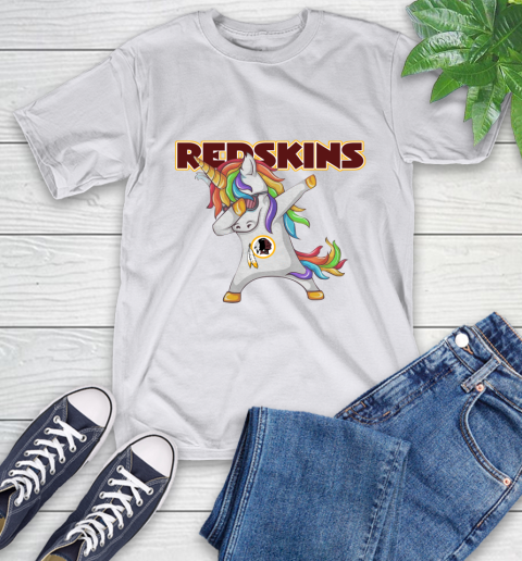 Washington Redskins NFL Football Funny Unicorn Dabbing Sports T-Shirt 12