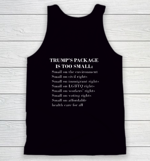 Trump Too Small (Print on front and back) Tank Top 6