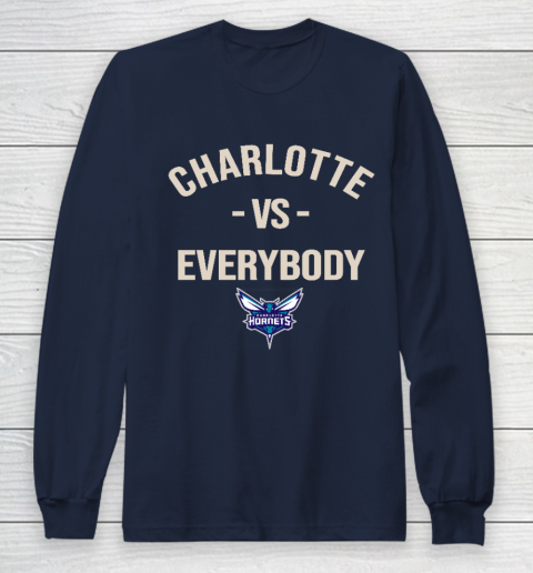 Charlotte Hornets Vs Everybody Long Sleeve T-Shirt 2