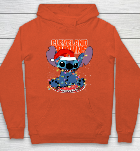 Cleveland Browns NFL Football noel stitch Christmas Hoodie 3
