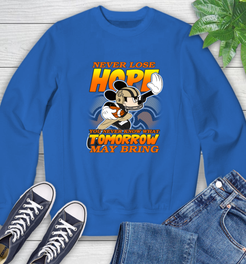 New Orleans Saints NFL Football Mickey Disney Never Lose Hope Sweatshirt 9