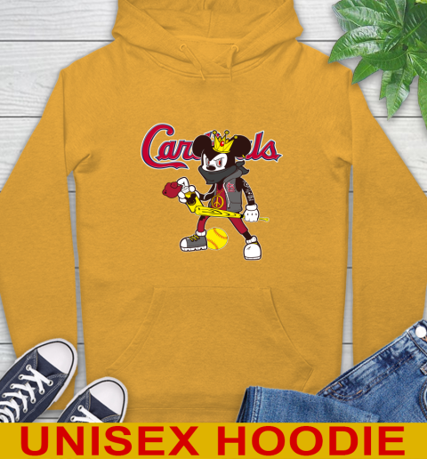 St.Louis Cardinals MLB Baseball Mickey Peace Sign Sports Hoodie 3