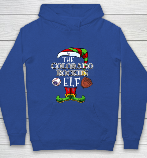 Colorado Rockies Christmas ELF Funny MLB Youth Hoodie 6