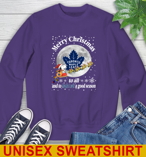 Toronto Maple Leafs Merry Christmas To All And To Maple Leafs A Good Season NHL Hockey Sports Sweatshirt 4