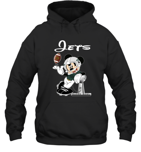 Mickey Jets Taking The Super Bowl Trophy Football Hoodie