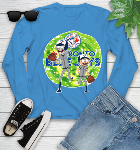 MLB Toronto Blue Jays Rick And Morty Baseball Sports Youth Long Sleeve 7