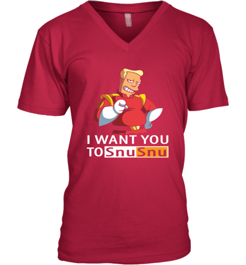 oljy i want you to snusnu futurama mashup pornhub logo shirts v neck unisex 8 front cherry red