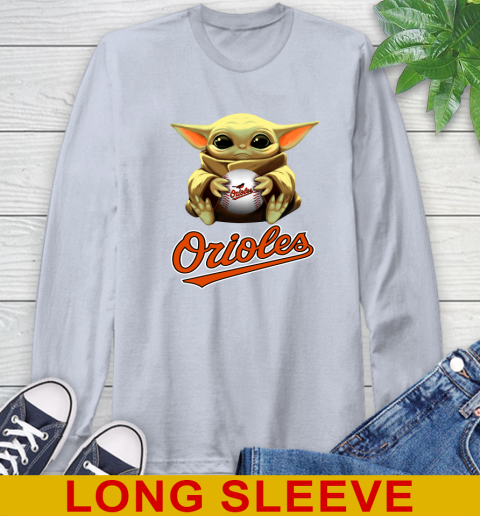 MLB Baseball Baltimore Orioles Star Wars Baby Yoda Shirt 63