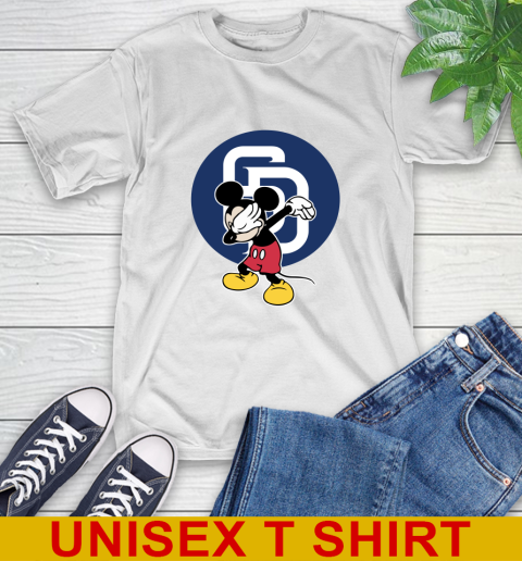 San Diego Padres MLB Baseball Dabbing Mickey Disney Sports T-Shirt