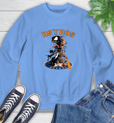 MLB Houston Astros Baseball Venom Groot Guardians Of The Galaxy Sweatshirt 11