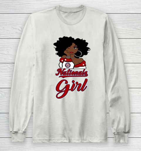 Washington Nationalss Girl MLB Long Sleeve T-Shirt 12