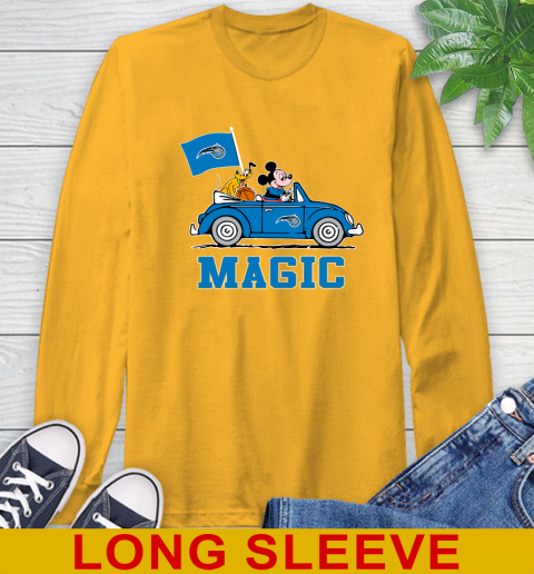 NBA Basketball Orlando Magic Pluto Mickey Driving Disney Shirt Long Sleeve T-Shirt 3