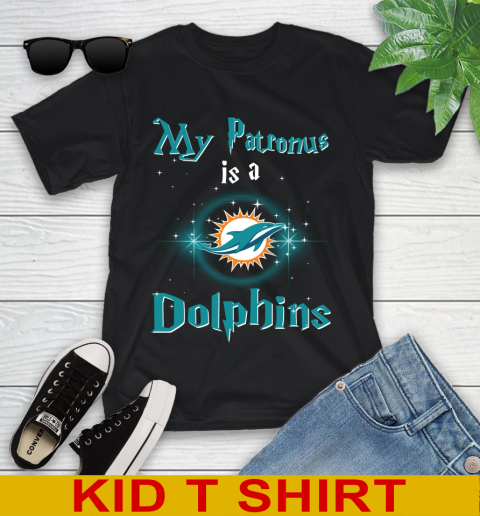 NFL Football Harry Potter My Patronus Is A Miami Dolphins Youth T-Shirt