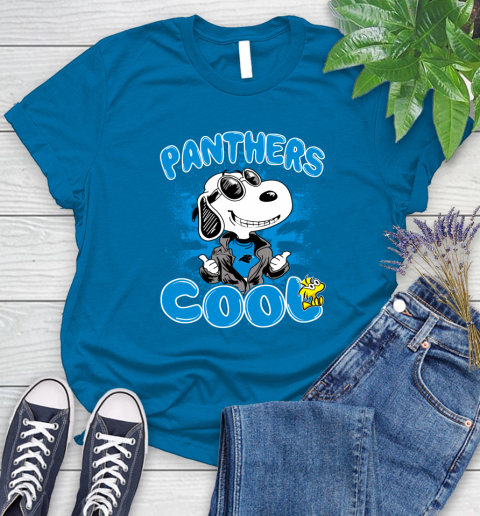 NFL Football Carolina Panthers Cool Snoopy Shirt Women's T-Shirt 8