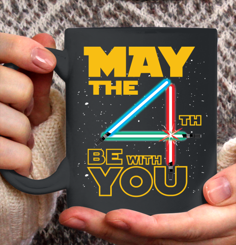 The 4th of May Be With You Galaxy Lightsaber Star Wars Ceramic Mug 11oz