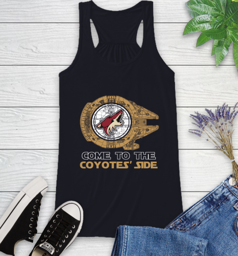 NHL Come To The Arizona Coyotes Wars Hockey Sports Racerback Tank 9