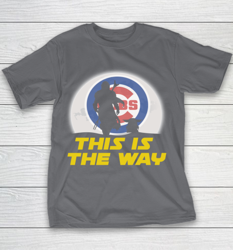 Chicago Cubs MLB Baseball Star Wars Yoda And Mandalorian This Is The Way Youth T-Shirt 5