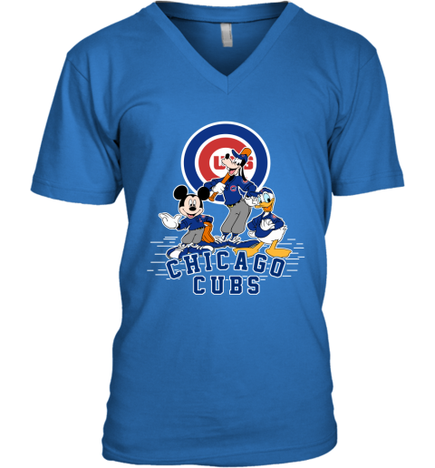 MLB Chicago Cubs Mickey Mouse Donald Duck Goofy Baseball T Shirt T Shirt