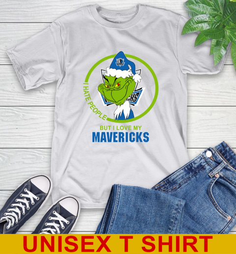 Dallas Mavericks NBA Christmas Grinch I Hate People But I Love My Favorite Basketball Team T-Shirt 12