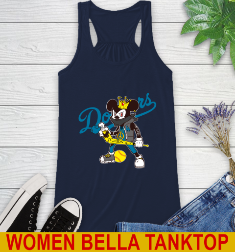 Los Angeles Dodgers MLB Baseball Mickey Peace Sign Sports Racerback Tank 11