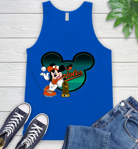 MLB Baltimore Orioles The Commissioner's Trophy Mickey Mouse Disney Tank Top 5
