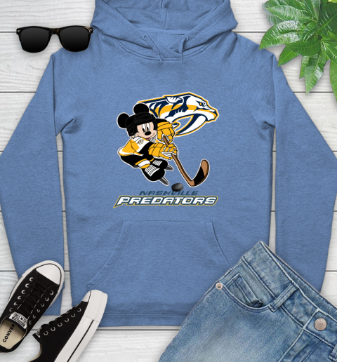 NHL Nashville Predators Mickey Mouse Disney Hockey T Shirt Youth Hoodie 12