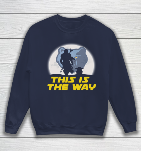 Memphis Grizzlies NBA Basketball Star Wars Yoda And Mandalorian This Is The Way Sweatshirt 2