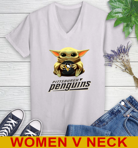 NHL Hockey Pittsburgh Penguins Star Wars Baby Yoda Shirt 77