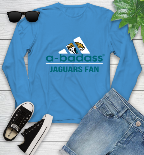 Jacksonville Jaguars NFL Football A Badass Adidas Adoring Fan Sports Youth Long Sleeve 8