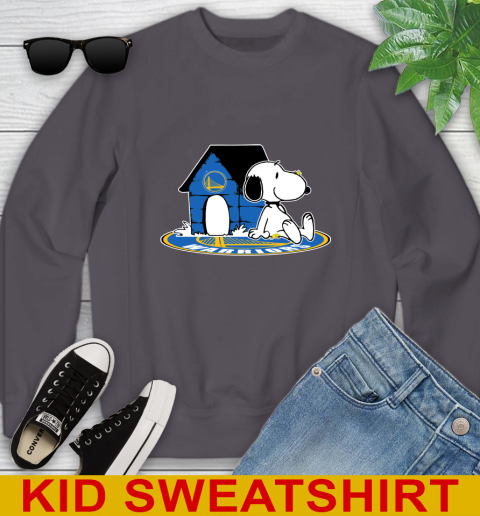 NBA Basketball Golden State Warriors Snoopy The Peanuts Movie Shirt Youth Sweatshirt 6