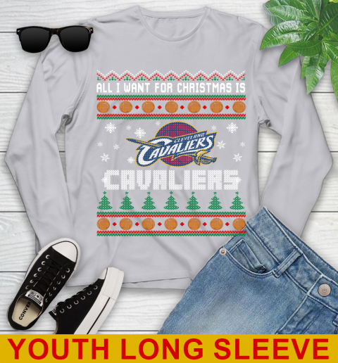 NBA All I Want For Christmas Is Cleveland Cavaliers Basketball Sports 121