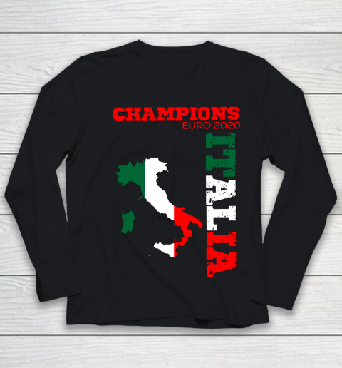 Italy Champions Euro 2020 played in 2021 Youth Long Sleeve