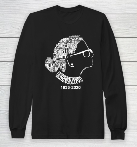 Notorious RBG 1933  2020 Shirt Ruth Bader Ginsburg RIP Long Sleeve T-Shirt