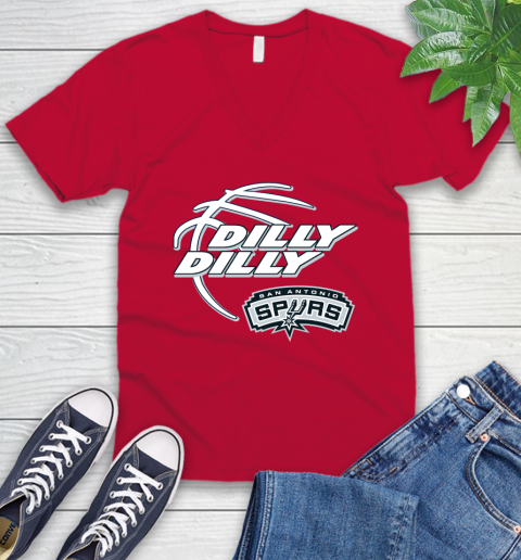NBA San Antonio Spurs Dilly Dilly Basketball Sports V-Neck T-Shirt 8