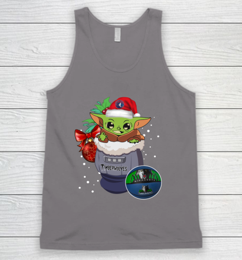 Minnesota Timberwolves Christmas Baby Yoda Star Wars Funny Happy NBA Tank Top 7