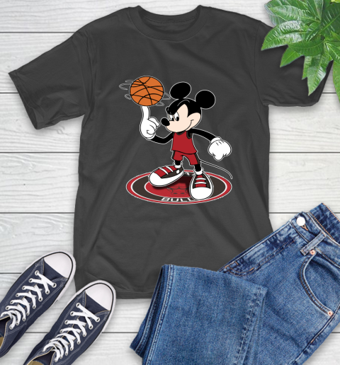 NBA Basketball Chicago Bulls Cheerful Mickey Disney Shirt T-Shirt