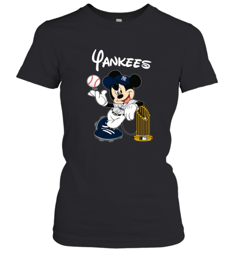 New York Yankees Mickey Taking The Trophy MLB 2019 Women's T-Shirt