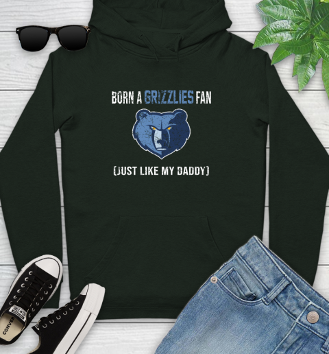 NBA Memphis Grizzlies Loyal Fan Just Like My Daddy Basketball Shirt Youth Hoodie 12