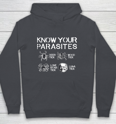 Know Your Parasites Funny Joe Biden Luna Tick Youth Hoodie 5