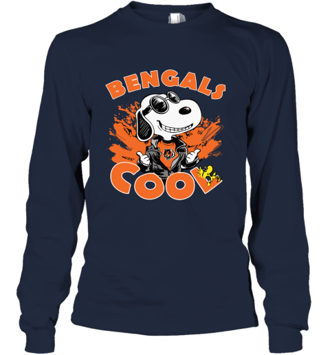 Cincinnati Bengals Snoopy Joe Cool We're Awesome Long Sleeve T-Shirt 