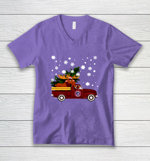 Atlanta Braves Bring Christmas Home MLB V-Neck T-Shirt - Image 9