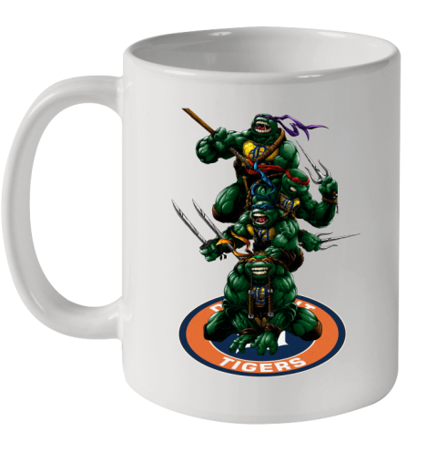 MLB Baseball Detroit Tigers Teenage Mutant Ninja Turtles Shirt Ceramic Mug 11oz